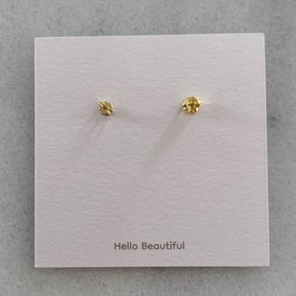 COPY - 18K Gold Crystal Bar Chandelier Earrings - Picture 3 of 3